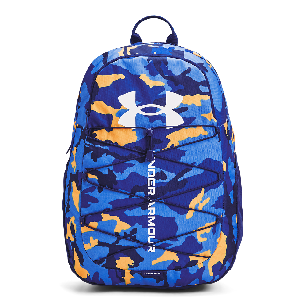 Under Armour Hustle Sport Backpack Blue Orange